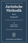 Buchcover Juristische Methodik.