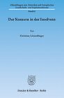 Buchcover Der Konzern in der Insolvenz.