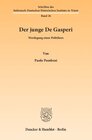 Buchcover Der junge De Gasperi.