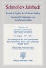 Buchcover Proceedings of the 10th International Socio-Economic Panel User Conference (SOEP 2012).