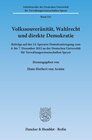 Buchcover Volkssouveränität, Wahlrecht und direkte Demokratie.