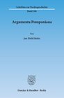 Buchcover Argumenta Pomponiana.