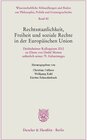 Buchcover Rechtsstaatlichkeit, Freiheit und soziale Rechte in der Europäischen Union.