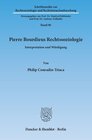 Buchcover Pierre Bourdieus Rechtssoziologie.