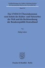Buchcover Das UNESCO-Übereinkommen zum Schutz des Kultur- und Naturerbes der Welt und die Rechtsordnung der Bundesrepublik Deutsch