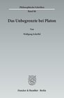 Buchcover Das Unbegrenzte bei Platon.
