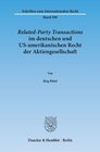 Buchcover Related-Party Transactions im deutschen und US-amerikanischen Recht der Aktiengesellschaft.