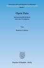 Buchcover Open Data.