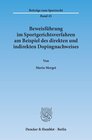 Buchcover Beweisführung im Sportgerichtsverfahren am Beispiel des direkten und indirekten Dopingnachweises.