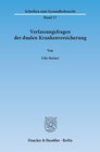 Buchcover Verfassungsfragen der dualen Krankenversicherung.