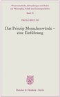 Buchcover Das Prinzip Menschenwürde – eine Einführung.