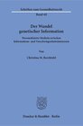 Buchcover Der Wandel genetischer Information.