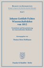 Buchcover Johann Gottlieb Fichtes Wissenschaftslehre von 1812.