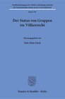 Buchcover Der Status von Gruppen im Völkerrecht.