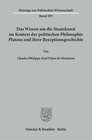 Buchcover Das Wissen um die Staatskunst im Kontext der politischen Philosophie Platons und ihrer Rezeptionsgeschichte.