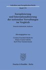 Buchcover Europäisierung und Internationalisierung der nationalen Verwaltungen im Vergleich.