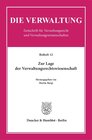 Buchcover Zur Lage der Verwaltungsrechtswissenschaft.