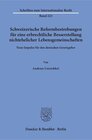Buchcover Schweizerische Reformbestrebungen für eine erbrechtliche Besserstellung nichtehelicher Lebensgemeinschaften.