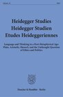 Buchcover Heidegger Studies - Heidegger Studien - Etudes Heideggeriennes.