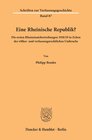 Buchcover Eine Rheinische Republik?