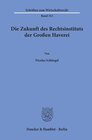 Buchcover Die Zukunft des Rechtsinstituts der Großen Haverei.