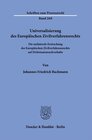 Buchcover Universalisierung des Europäischen Zivilverfahrensrechts.