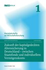 Buchcover Zukunft der kapitalgedeckten Alterssicherung in Deutschland – zwischen Staatsfonds und individuellem Vermögenskonto.