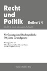 Buchcover Verfassung und Rechtspolitik: 70 Jahre Grundgesetz.