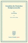 Buchcover Grundriss des Deutschen Strafprocessrechts.