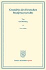 Buchcover Grundriss des deutschen Strafprocessrechts.
