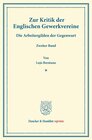 Buchcover Zur Kritik der Englischen Gewerkvereine.