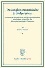 Buchcover Das anglonormannische Erbfolgesystem.