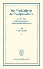 Buchcover Das Wechselrecht der Postglossatoren.