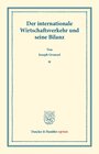 Buchcover Der internationale Wirtschaftsverkehr und seine Bilanz.