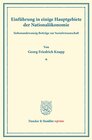 Buchcover Einführung in einige Hauptgebiete der Nationalökonomie.
