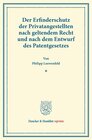 Buchcover Der Erfinderschutz der Privatangestellten