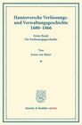 Buchcover Hannoversche Verfassungs- und Verwaltungsgeschichte 1680–1866.