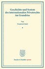 Buchcover Geschichte und System des internationalen Privatrechts im Grundriss.