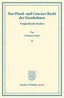 Buchcover Das Pfand- und Concurs-Recht der Eisenbahnen.