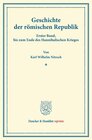 Buchcover Geschichte der römischen Republik.