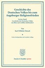 Buchcover Geschichte des Deutschen Volkes bis zum Augsburger Religionsfrieden.