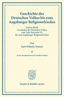 Buchcover Geschichte des Deutschen Volkes bis zum Augsburger Religionsfrieden.