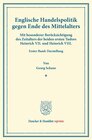 Buchcover Englische Handelspolitik gegen Ende des Mittelalters.
