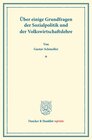 Buchcover Über einige Grundfragen der Sozialpolitik und der Volkswirtschaftslehre.
