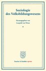Buchcover Soziologie des Volksbildungswesens.