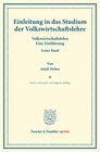 Buchcover Einleitung in das Studium der Volkswirtschaftslehre.