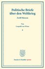 Buchcover Politische Briefe über den Weltkrieg.