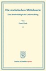 Buchcover Die statistischen Mittelwerte.