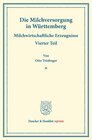 Buchcover Die Milchversorgung in Württemberg.