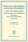 Buchcover Kosten der Lebenshaltung in deutschen Großstädten.